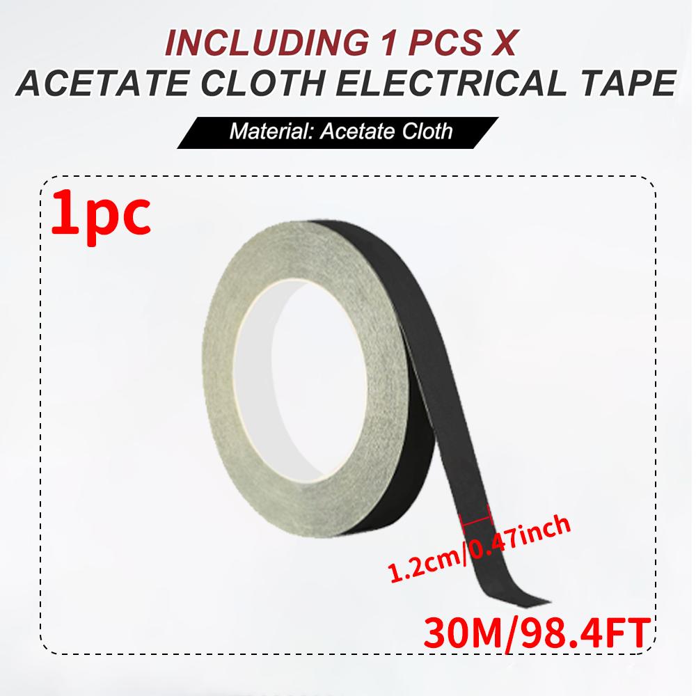 Högtemperaturbeständig Acetat Tejp Svart Isolerande Tejp för Elkablar och LCD-skärmsfästning