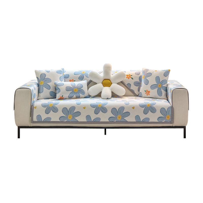 Ice Silk Sofa Cushion Summer Summer Summer Summer Summer Mat Seat Cushion New Ins Style Non-Slip Sofa Cover Cover Cloth