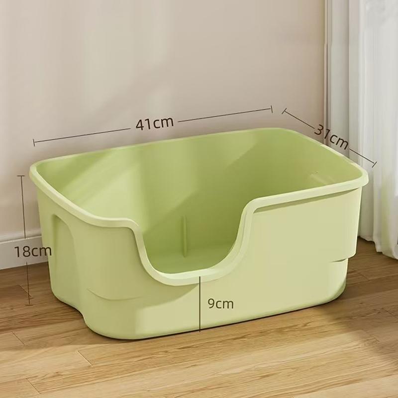 Cat Litter Box Bedpan Big Mac Oversized Cat Tray Bedpan Large Capacity Semi-Closed Plastic Anti-Splash Cats Toilet Pet Supplies