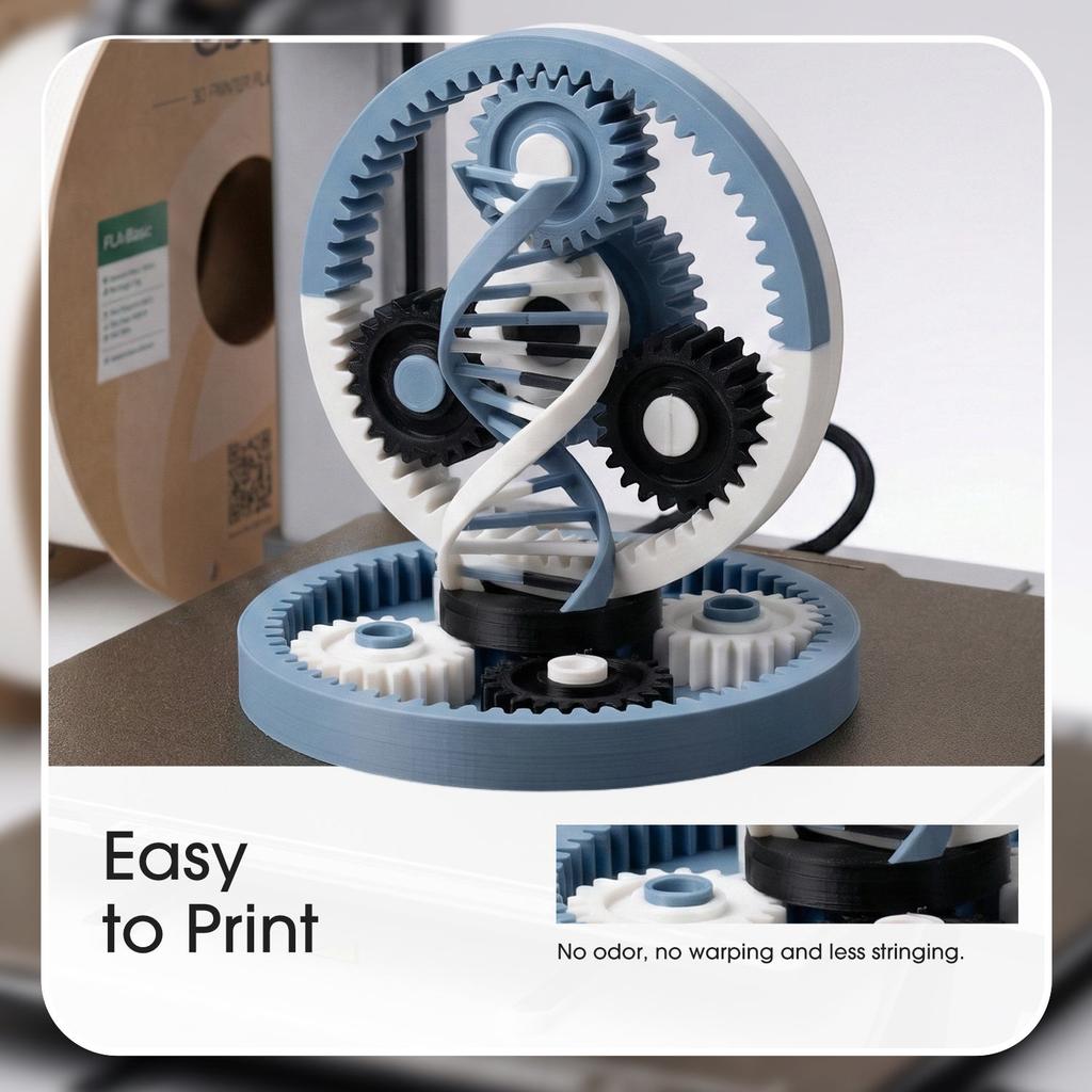 ESUN PLA 3D Printing Filament 1.75mm Light Grey FDM Plastic Rod 1KG 27 Colors Factory Quality Guarantee ROHS REACH
