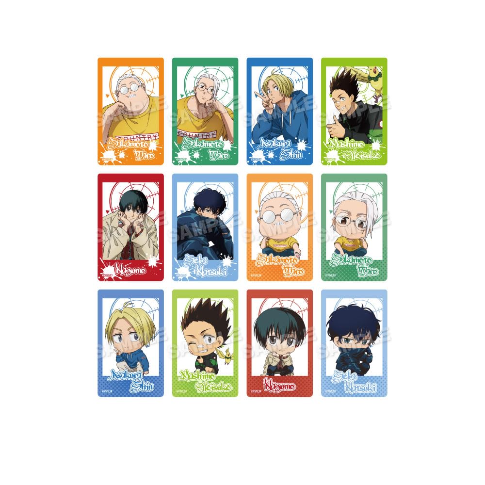 

SAKAMOTO DAYS Торговые акриловые карточки Пригнувшаяся версия. Коробка 12 штук