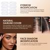 Eyebrow Definer Powder Stamp Makeup with 8 Reusable Stencils Long Lasting Hairline Shadow Powder Hair Chalk Hair Fluffy Powder