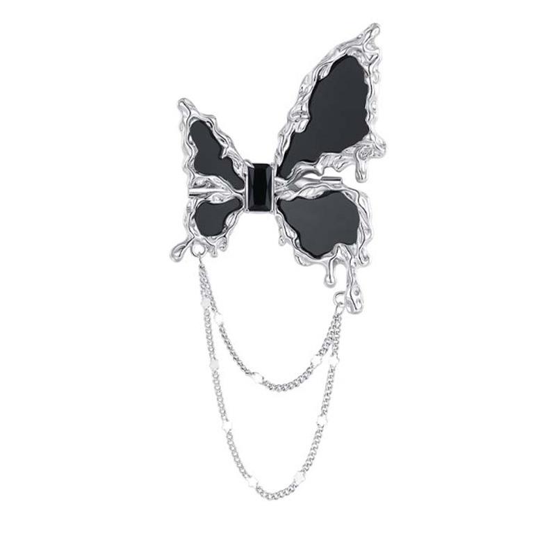 

Брошь-бабочка женская элитная элитная Sense Niche жемчужная булавка темперамент фиксированный металлический костюм жемчужные украшения