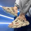 New Men's Sandals Big Size Thick-soled Lightweight Slippers Men's Fashionable Casual Sports Sandals Breathable Beach Shoes Men