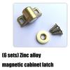 6er-Pack Langlebige Magnetische Türstopper Zinklegierungen Türstopper für Dauerhaften Einsatz an Schränken Schubladen und Kleiderschränken