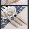 Degradable Tableware Environmentally Friendly Disposable Rice Husk Knife, Fork and Spoon Wheat Straw Spoon Household and Commercial Cake Spoon