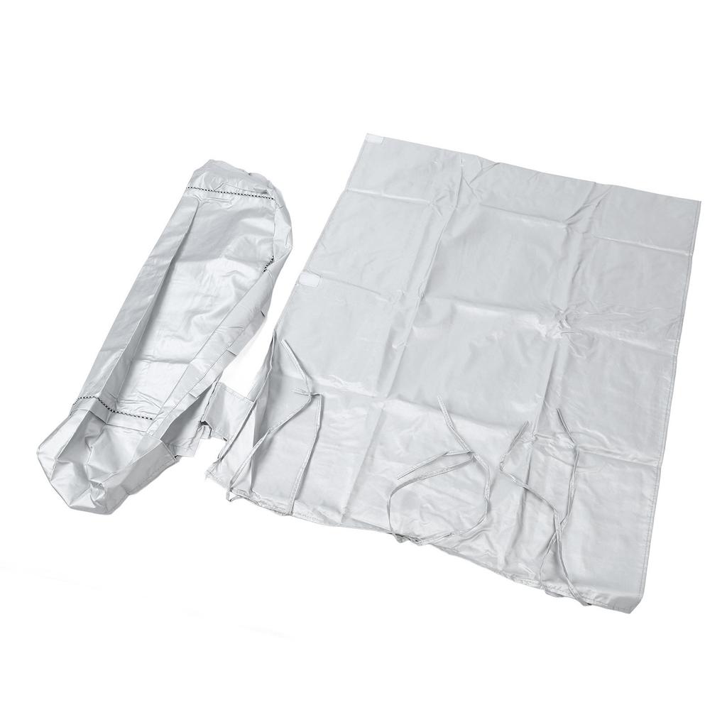 Washing Machine Cover Waterproof Sunscreen Dustproof Durable Thickened Washer Cover for Home Kitchen Laundry Silver
