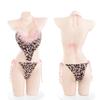 Three-point Sexy Women's Robe Cute Leopard Print One-piece Suit Passion Role-playing Suspenders