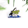 Trendy Ocean Shark with Sunglasses Enamel Pin