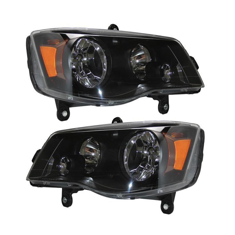 Dodge Grand Caravan 2011-2017 Original Black Headlight Assembly