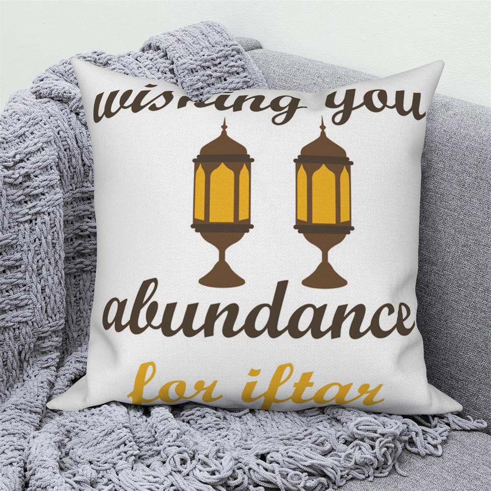 Mosque Muslim Home Sofa Bed Decor Throw Pillow Cover Gift Islamic Eid Mubarak Ramadan Decorative Cushion