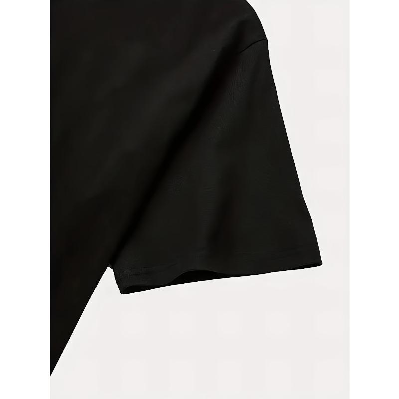 European Sizes Women'S Gothic T-Shirt - Black with Red Lips & Roses Graphic - Soft Everyday & Halloween Outfit