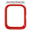 Hard Bumper Case Shockproof Watch Protective Cover Frame Replacement Accessory Fit for Amazfit Bip 3 Red