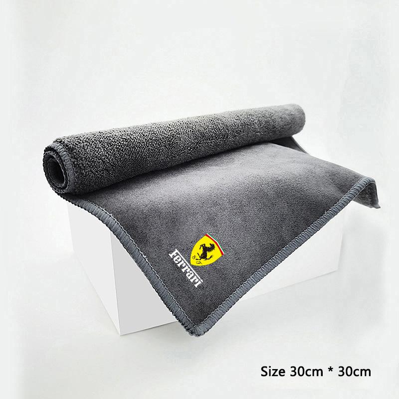 Microfiber Car Wash Towel Drying Cloth Cleaning Soft Brushe for Ferrari Roma Spider 488 SF90 360 F8 F80 275 KC23 F40 Accessories HS3