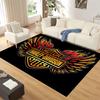 3D Vintage Motorcycle H-Harleys Style Large Area Rug – Non-Slip Floor Mat for Garage, Living Room, Bedroom, Doormat Decor & Gift