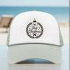 Weihnachtsmuster Netz-Trucker-Kappe mit Heißprägung Logo