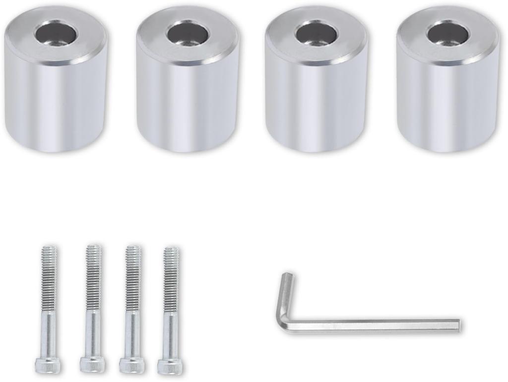 NSJ-1*4 Attachments for 1.1-Inch (28 mm) Diameter Erector (Creform) and Spacia Pipe, Automobile Roof Rack Bars, Set of 4
