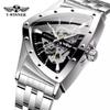 WINNER Men's Fashion Casual Hollow Triangle Automatic Mechanical Watch SLZg120-W