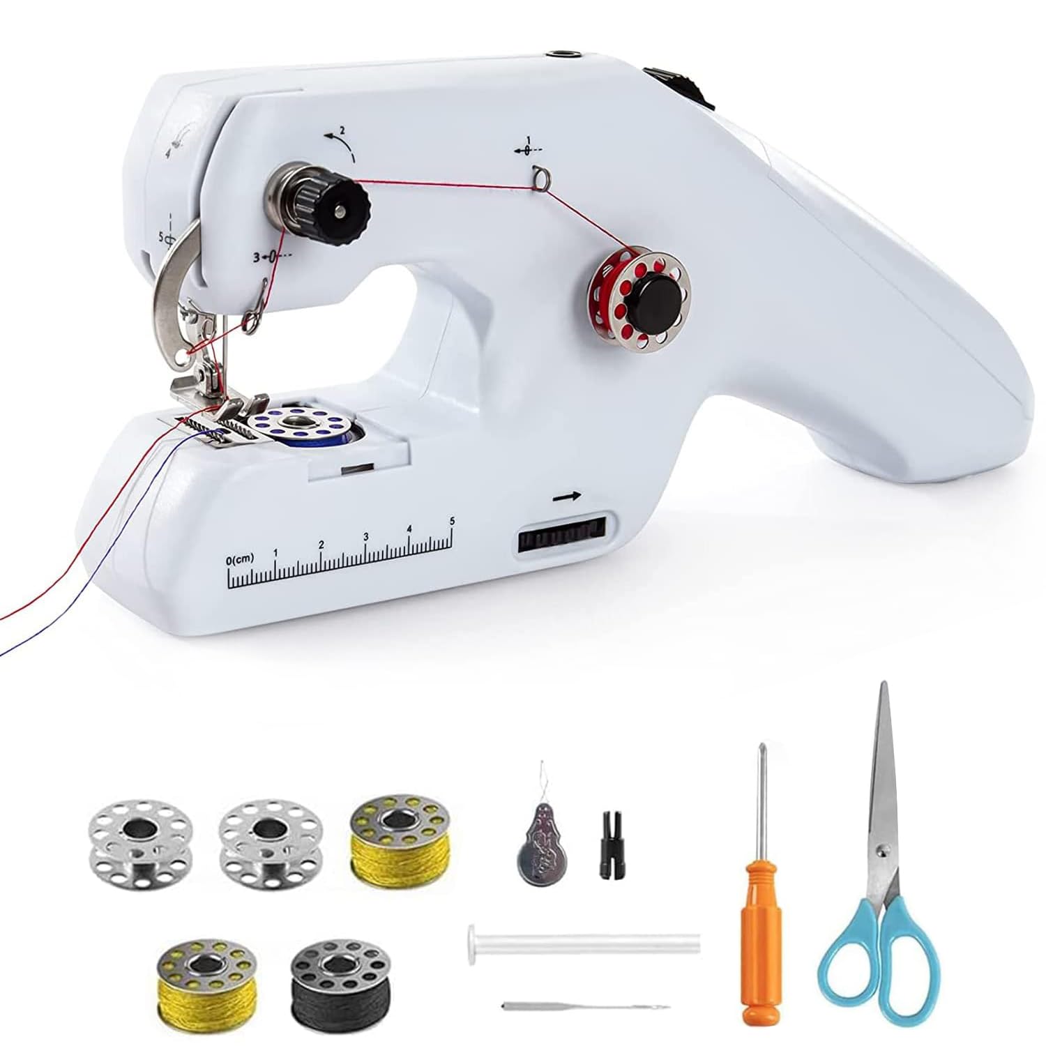 

Compact Handheld Sewing Machine, Small Handheld Sewing Machine, Beginner-Friendly Electric Sewing Machine, Easy to Use, One-Handed Sewing, Handheld Se