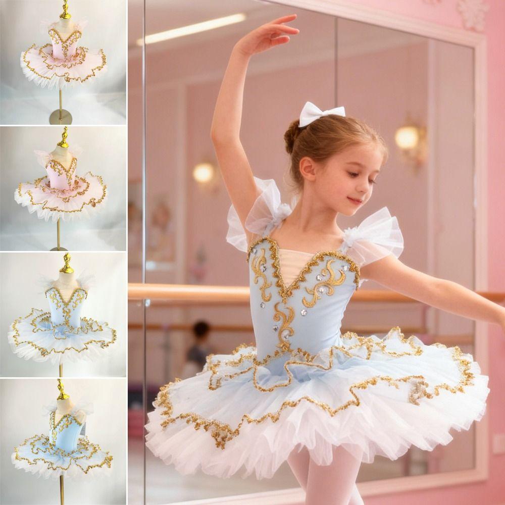 Fashion Sequin Ballet Dress Puffy Modern Ballet Tutu Party Dress Princess Dress Children