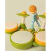 BPA Free Kids Drum Set Wear Resistant Musical Montessori Toys Jazz Drum Set Toys  Early Educational