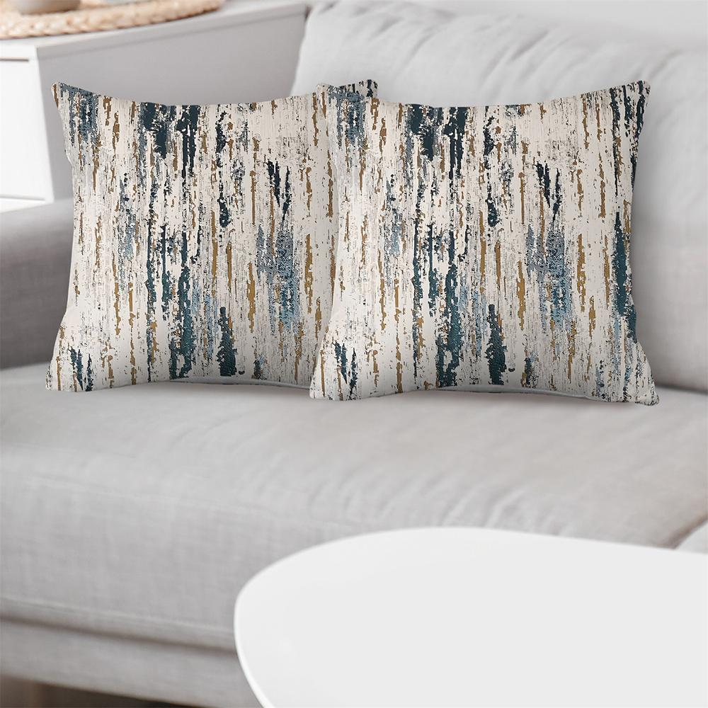 2D Flach-2 Stück Böhmisch & Vintage Stil Dekorative Kissenbezüge für Couch Sofa Bett Sofastuhl Kissenbezug