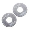 2PCS Electric Guitar Switch Gaskets Three Gear Toggle Switch Indicator Washer Rhythm Treble Ring Plate Silver