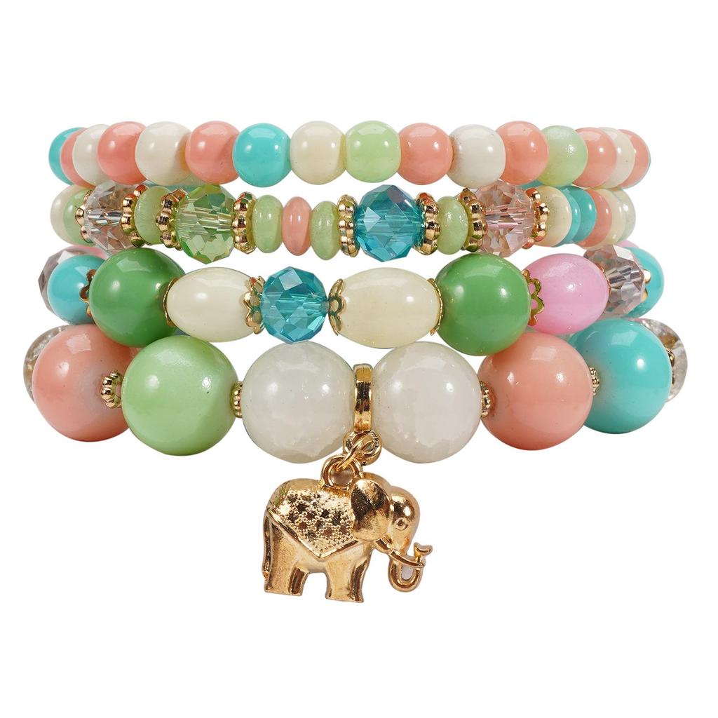 Bohemian Elephant Beaded Bracelet - Popular European and American Style