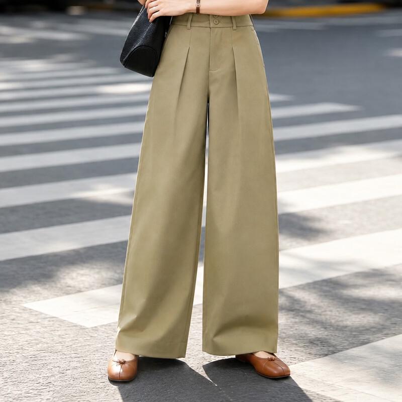 Demana Women's Casual Wide-Leg Commuter Trousers