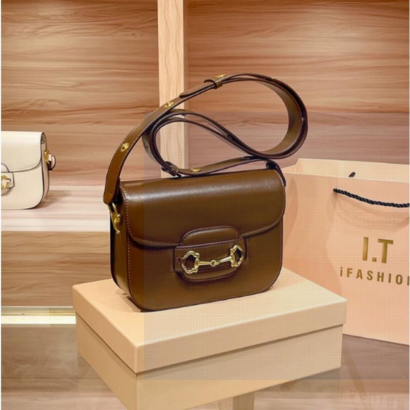 Kožená taška dámská nová móda všestranný model pod paži všestranný 5 sedlová taška přes jedno rameno crossbody taška s koňskou přezkou