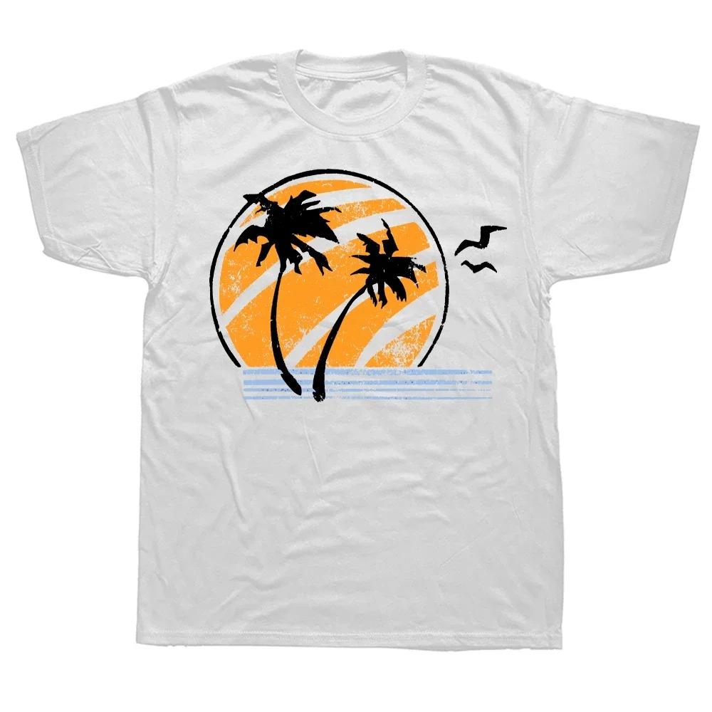 Fun Coconut Tree Harajuku Style Graphic Street Retro Fashion Street Wear Trend Comfortable Summer Unisex Unisex Universal Tshirt