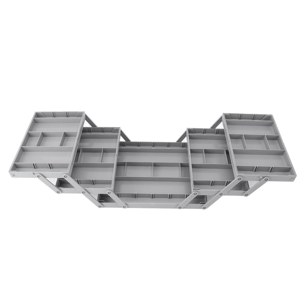 Foldable Expandable Desk Organizer Double Row Multi Level Drawer Organizer Tray for Jewelry Cosmetic Utensils Office