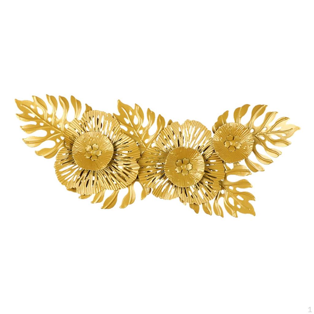 Flower Metal Wall Art Decor Iron Creative Modern Ornament Decoration for Home Cafe