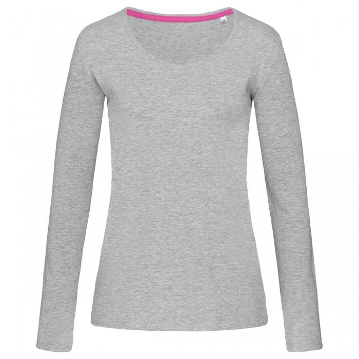 Stedman Womens/Ladies Heather Stretch Long-Sleeved T-Shirt