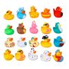 50/30/20 Stück Gummi-Enten-Spielzeugset Kinder Bade-Pool Badespielzeug Niedliche Schwimmende Ente Quak Spritzspielzeug Mit Ablaufloch Verschiedene Kindergeschenke