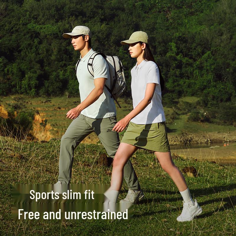 PELLIOT Men's Anti-Bacterial Quick-Dry Polo T-Shirt