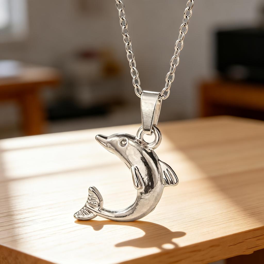 Dolphin Necklace Stainless Steel Vacation Style