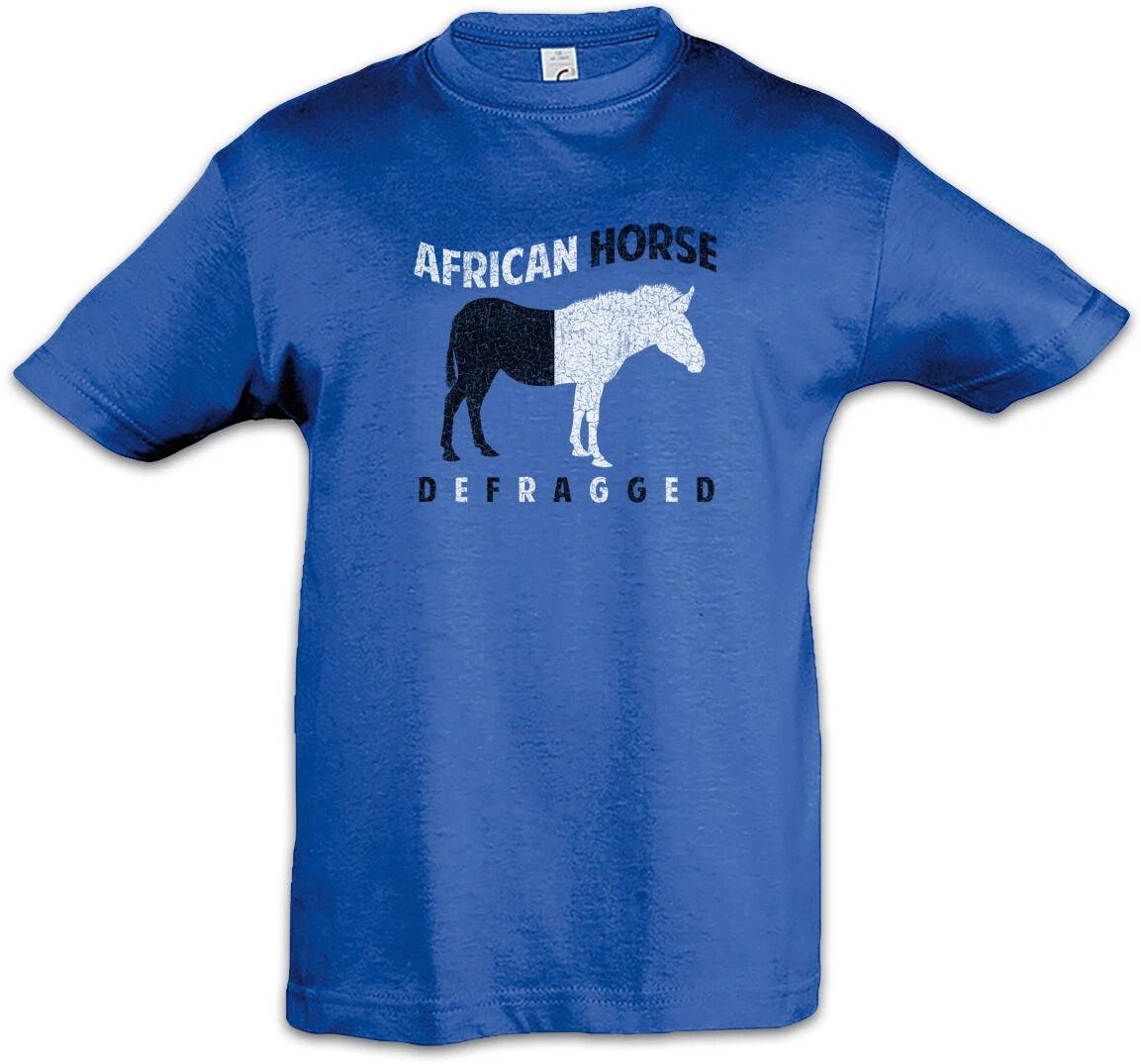 African Horse Defragged Kids Boys kids boys T-Shirt Fun Programmer Defragmentation 100