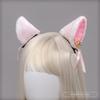 Cute Kawaii Cat Ear Hair Clips Set Girls - Soft Velvet Lolita Style Dual Clip Headwear Accessory In White Black Gray Pink