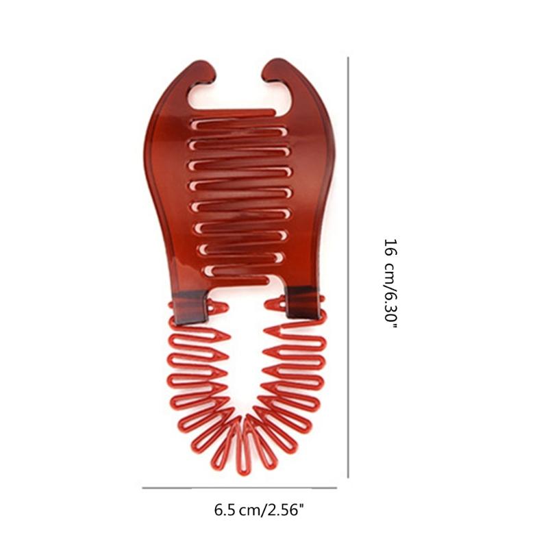 Teenager Mädchen Hoher Pferdeschwanzhalter Mädchen Ineinandergreifender Doppelseitiger Haarkamm