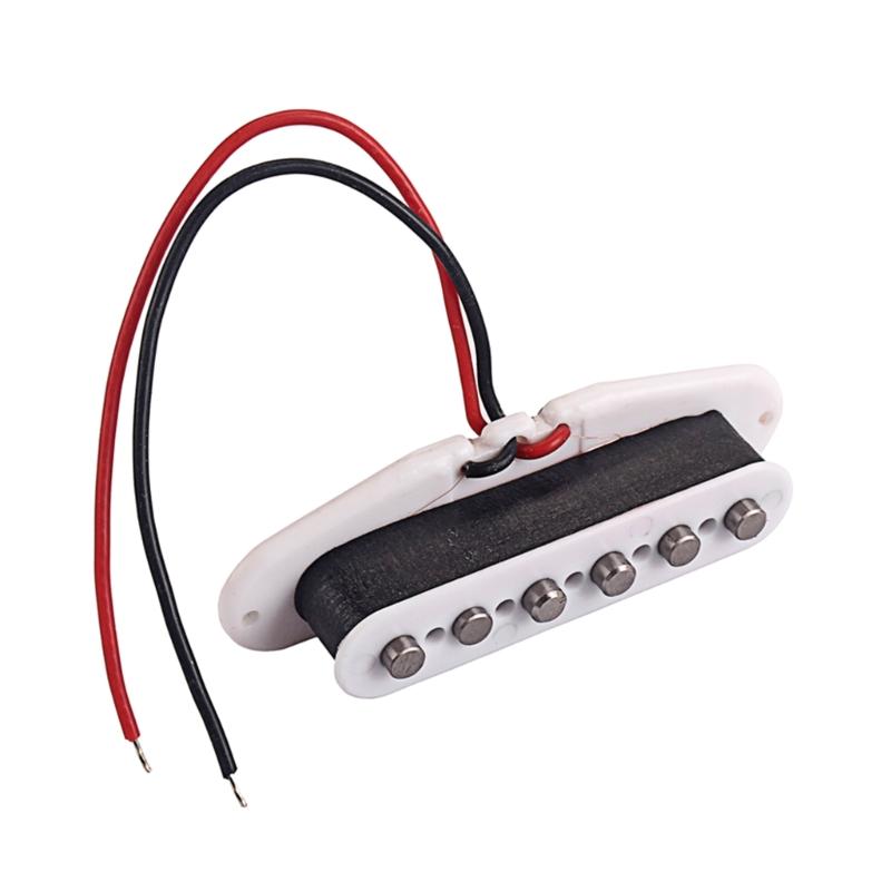 Single Coil Pickup Alnico 5  Pickups Neck Guitar Pickups Staggered for  Squier Electric Guitar, White