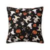 Halloween Horror Orange Ghost Pattern Pillowcover Decoration Cushions Cover Throw Pillow Case for Living Room Double-sided