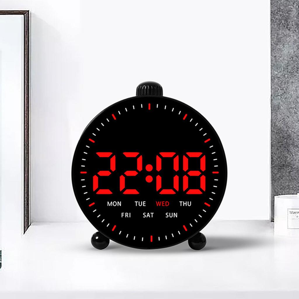 Multifunctional LED Alarm Clock With Countdown Timer Silent Operation For Bedside Desk Home Office Use