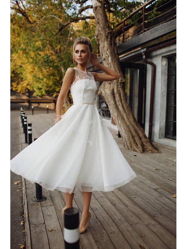 

Весна/Лето Новое женское вечернее платье без рукавов с круглым вырезом Small белый