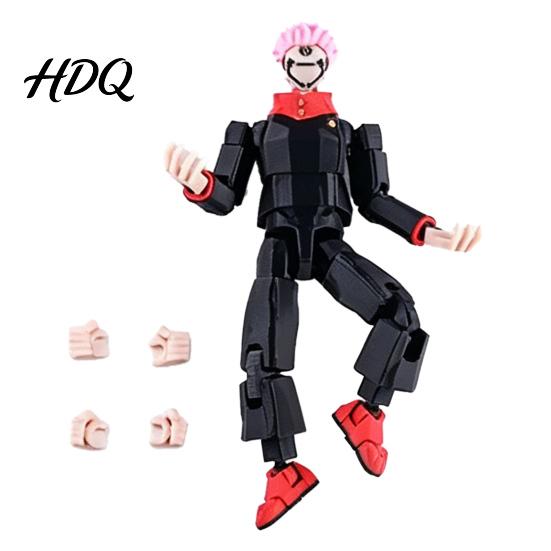 PLA Action Figure 3D Printed Anime Character Figure, Movable Joints with Joint C