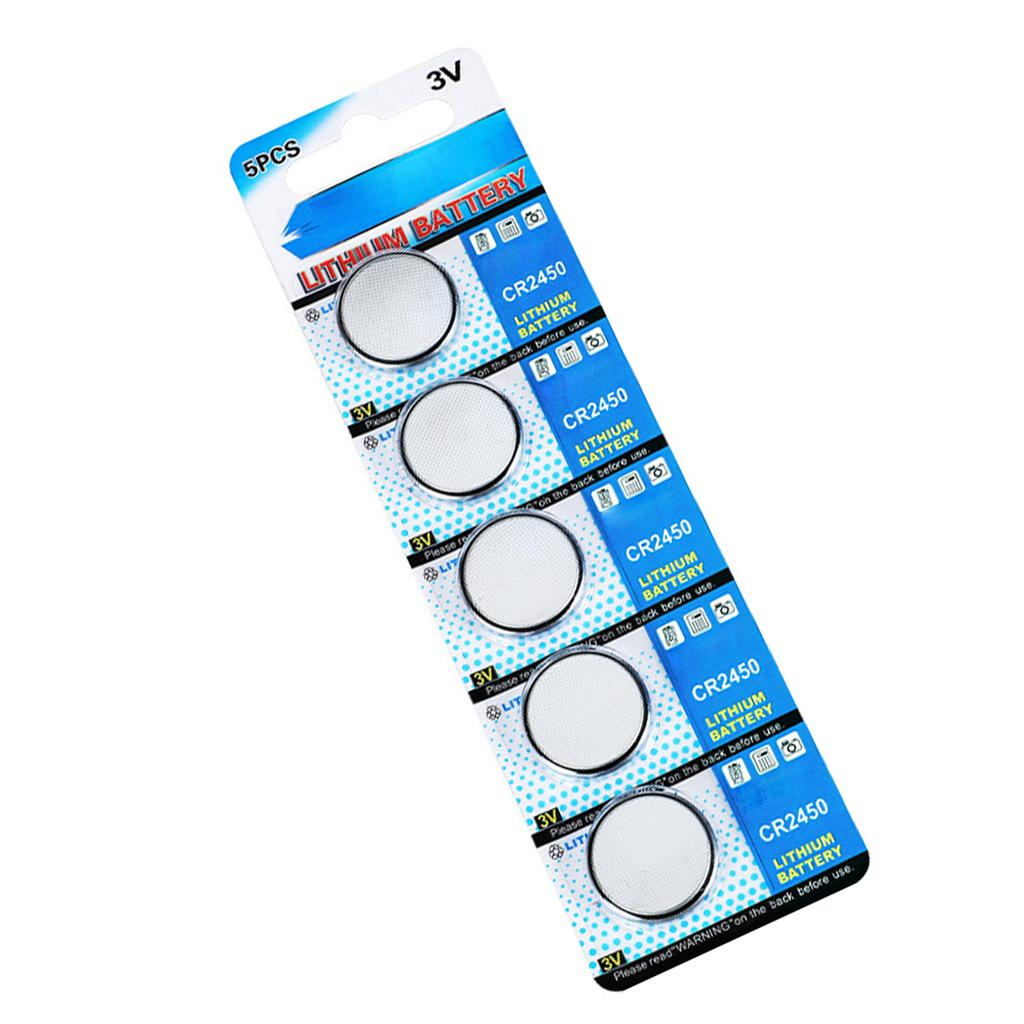 Long Lasting Power CR2450 Lithium 3V Button Cells CR2450 3V Lithium Coin Batteries for Consistent Power In Electronics