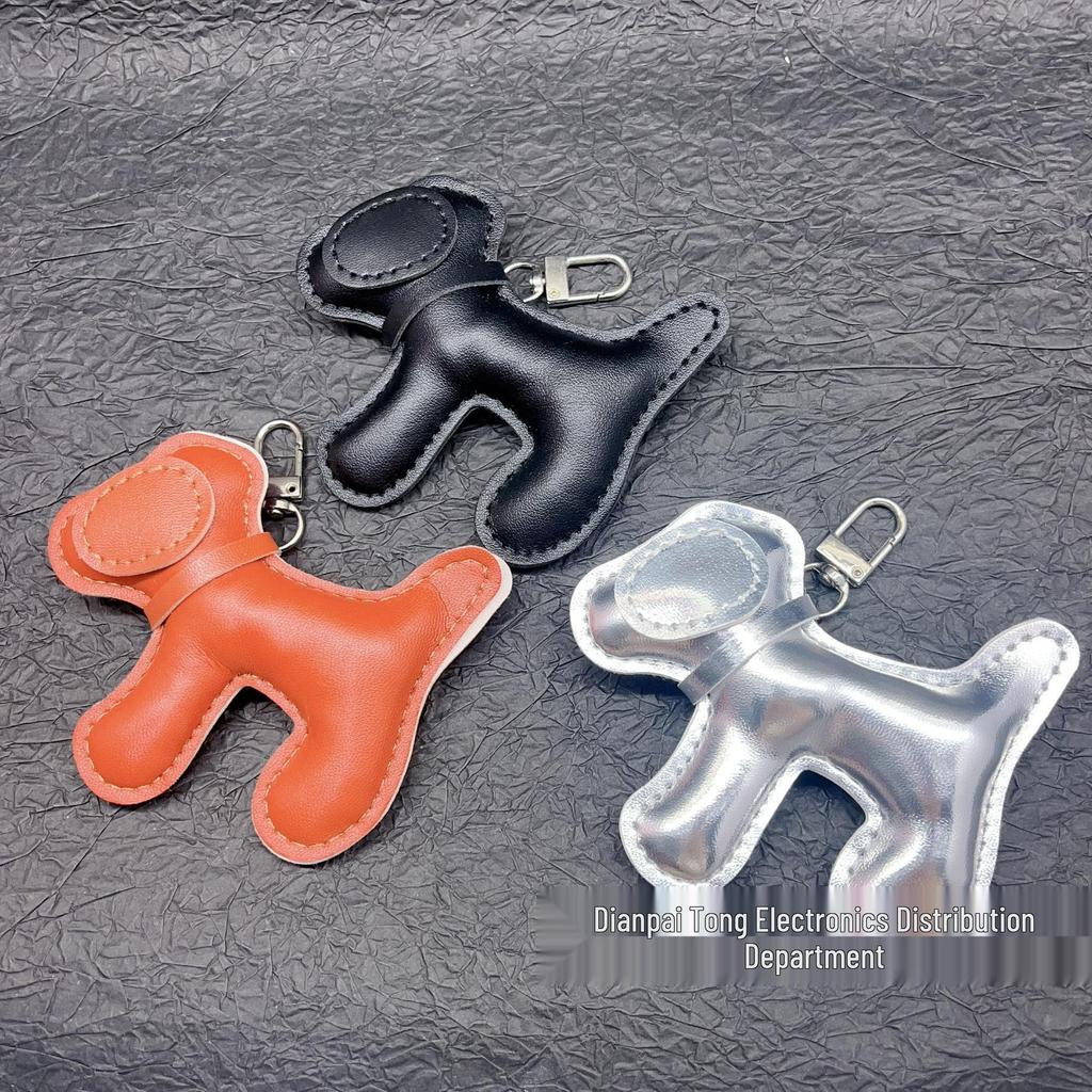 Trendy Brand Year of the Horse Genuine Leather Keychain Pendant - High-End Little Horse Charm for Bags & Clothing Accessories