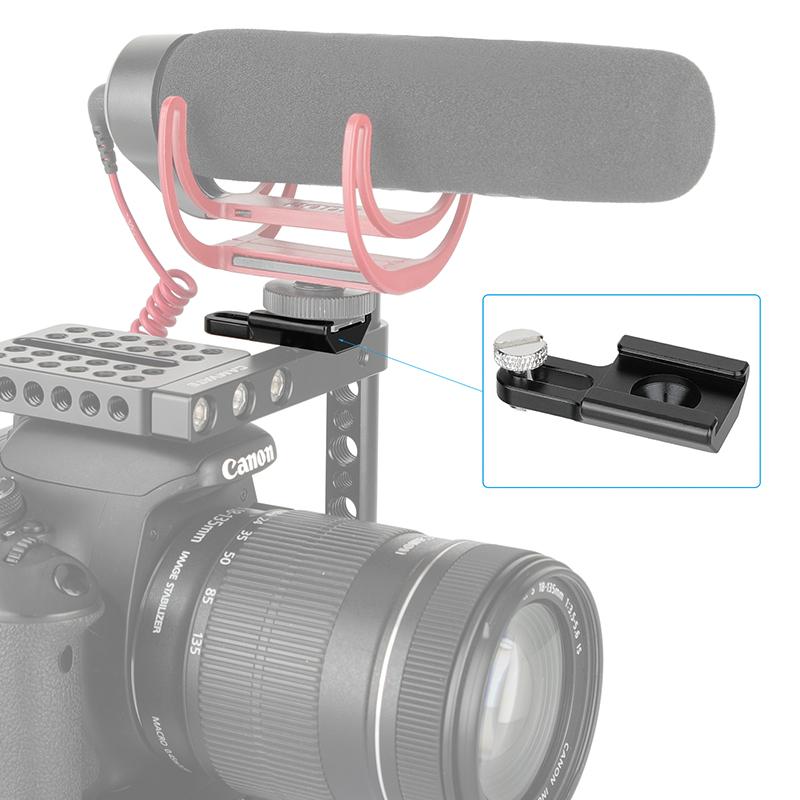 SZRig Universal Cold Shoe Mount With 1/4"-20 Mounting Groove & Stud Screw For DSLR Camera Cage Kit Shoe Accessories