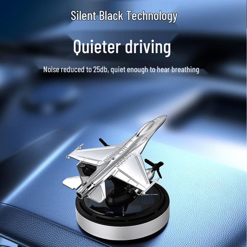 F16 Snapdragon Rotating Solar Car Aromatherapy Ornament with Light & Long-lasting Fragrance