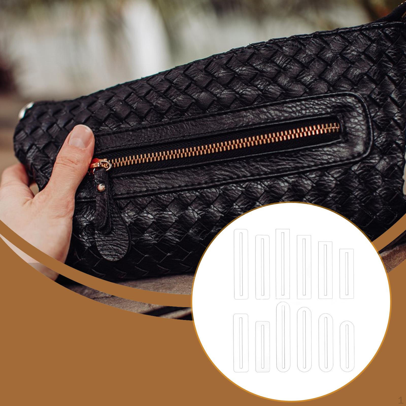 

12Pcs Zipper Overlay Template Set Sewing Rulers Professional 4 Sizes Maker Making